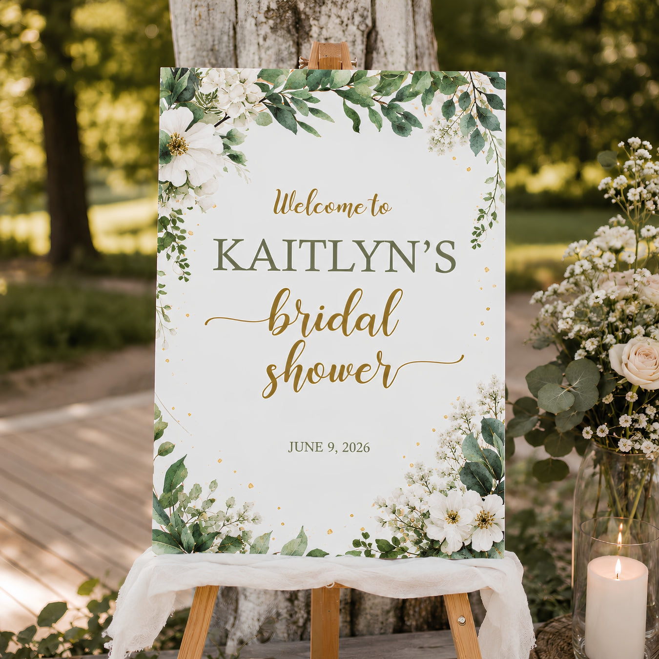 Bridal Shower Party Welcome Board