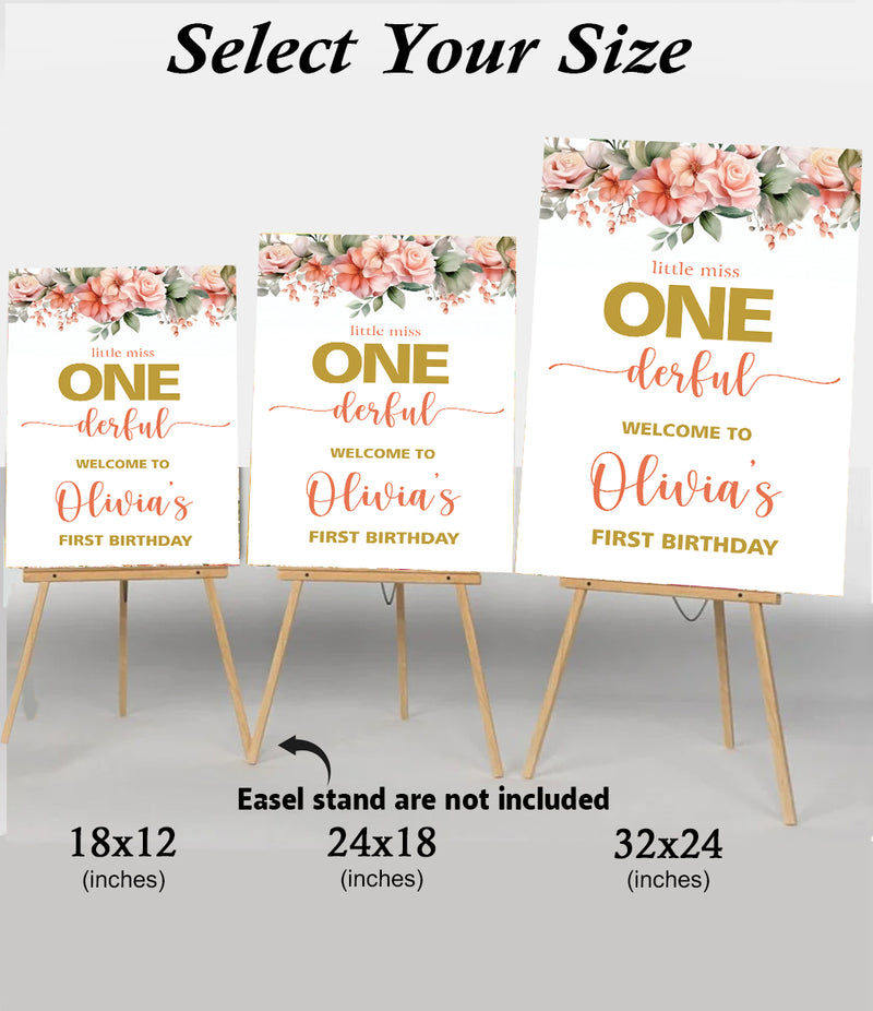 First Birthday Theme Birthday Party Yard Sign/Welcome Board