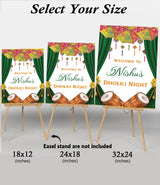 Dholki Ceremony Signage or Welcome Board for Decoration