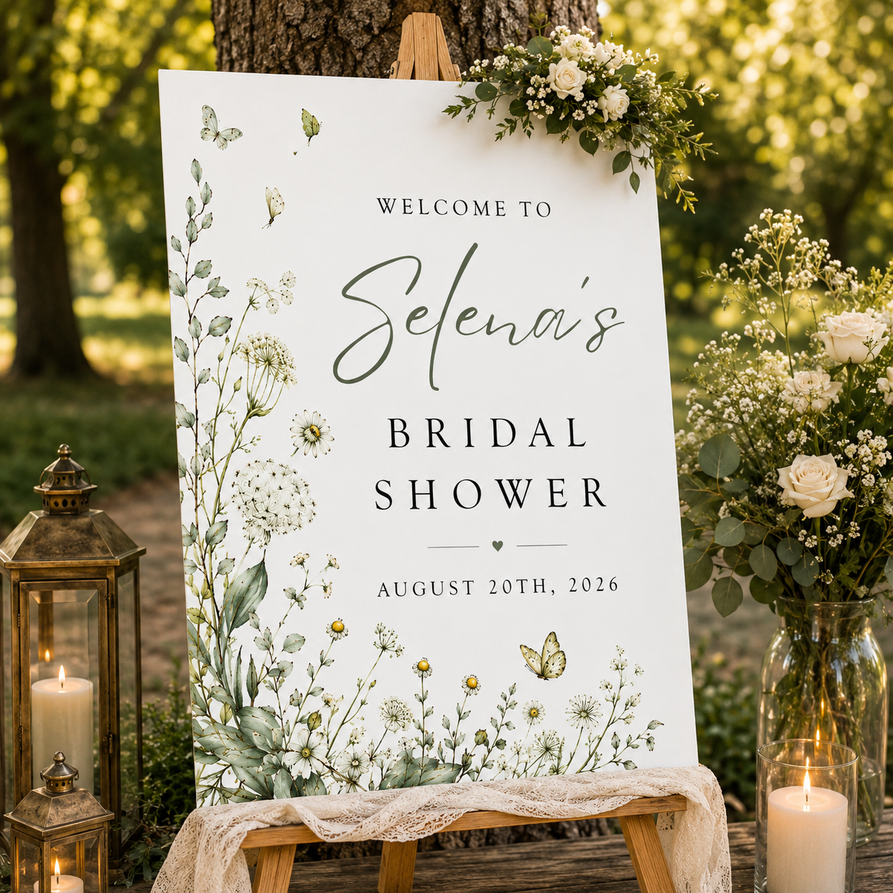 Bridal Shower Party Welcome Board