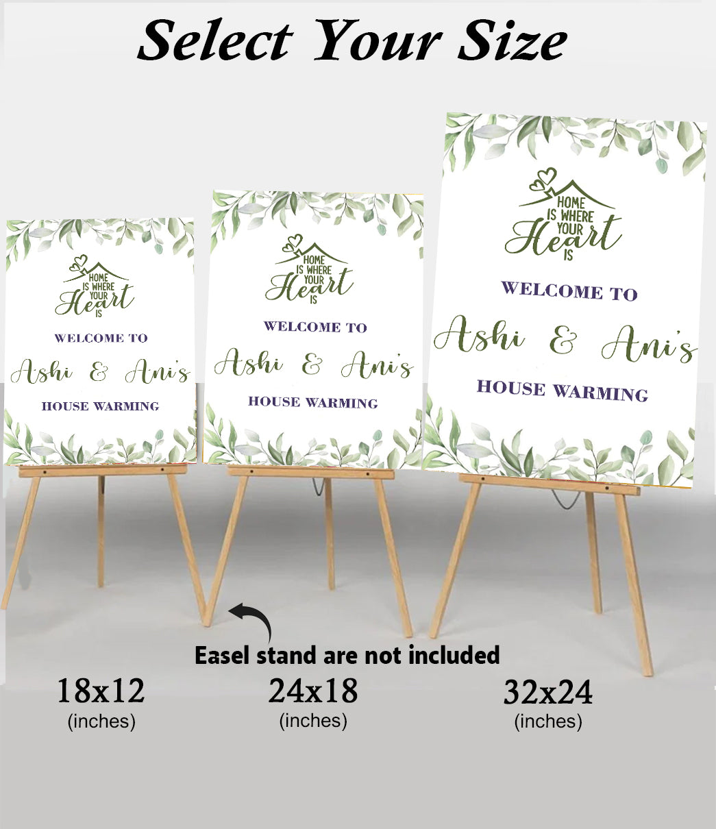 Housewarming Welcome Sign Board for Decoration