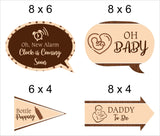 "Oh Baby" Baby Shower Theme Party Photo Props Kit