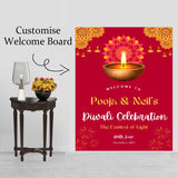 Diwali Welcome Board Sign for Decoration