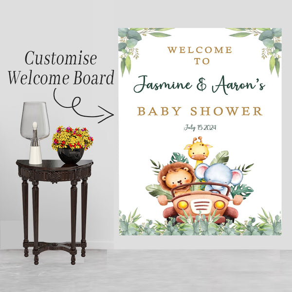 Baby Shower Welcome Board Sign for Decoration