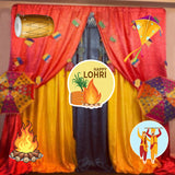 Lohri Party Cutouts for Decoration- Set of 5