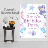 Mermaid Theme Birthday Party Yard Sign/Welcome Board