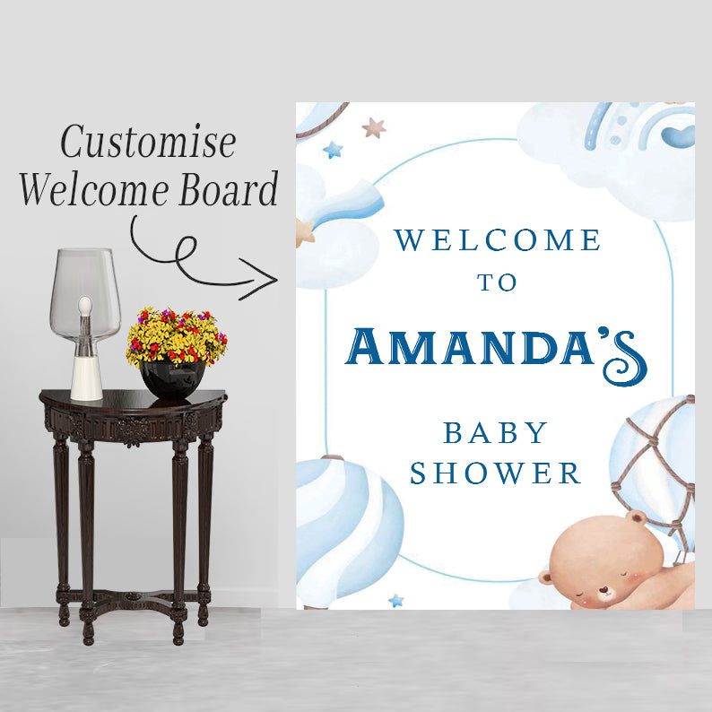 Baby Shower Welcome Board Sign for Decoration