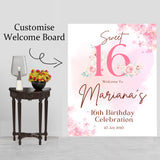 16th Theme Birthday Party Yard Sign/Welcome Board