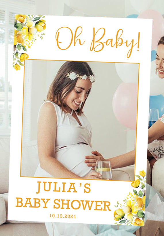 Baby Shower Party Selfie Photo Booth Frame