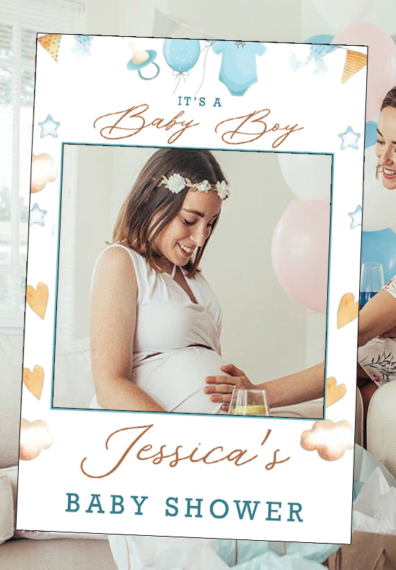 Baby Shower Party Selfie Photo Booth Frame