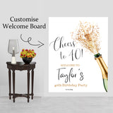 40th Theme Birthday Party Yard Sign/Welcome Board