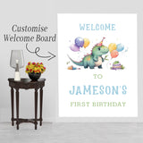 Dinosaur Theme Birthday Party Yard Sign/Welcome Board