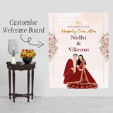 Indian Wedding Ceremony Welcome Board for Decoration