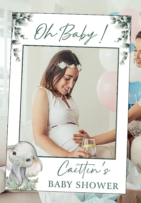 Baby Shower Party Selfie Photo Booth Frame