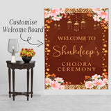 Choora Ceremony Signage Welcome Board for Decoration