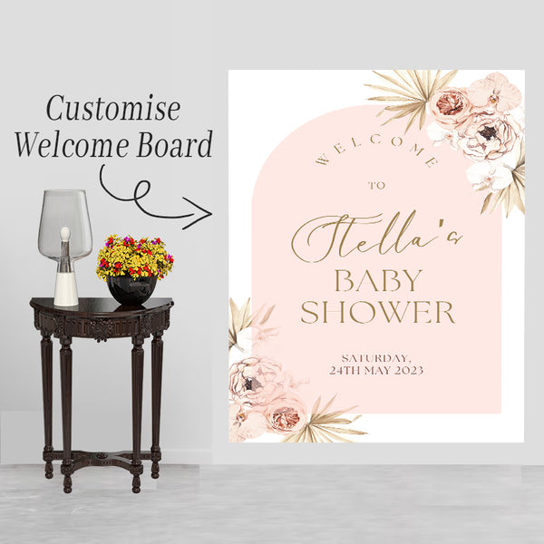 Baby Shower Welcome Board Sign for Decoration