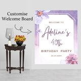 40th Theme Birthday Party Yard Sign/Welcome Board