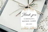 Wild Flower Theme Wedding Thank You Tag Favor /Stickers