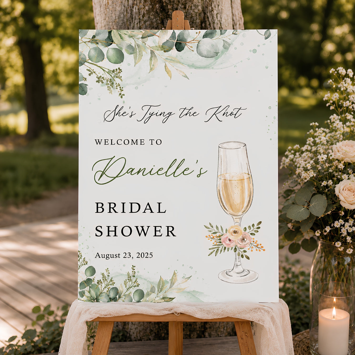 Bridal Shower Party Welcome Board