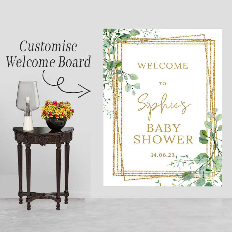 Baby Shower Welcome Board Sign for Decoration