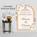 Indian Punjabi Wedding Anand Karaj Ceremony Welcome Board for Decoration