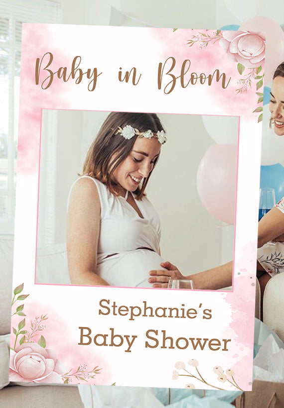 Baby Shower Party Selfie Photo Booth Frame