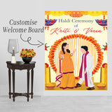 Haldi Ceremony Welcome Board for Decoration