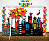 Super Hero Theme Birthday Party Personalized Multi-Saver Combo.