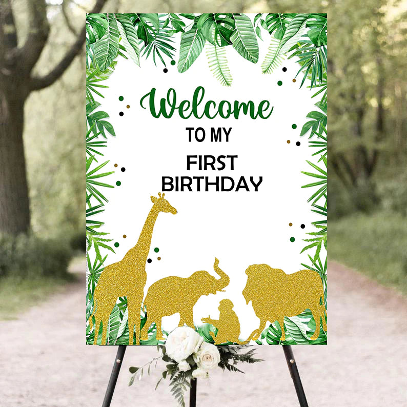 Wild One Theme Birthday Party Yard Sign/Welcome Board.