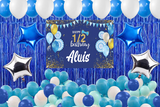 Half Birthday Boys  Party Complete Set with Personalized Backdrop