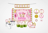 Half Birthday Girls Theme Complete Personalize Party Kit