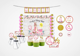 Half Birthday Girls Theme Complete Personalize Party Kit