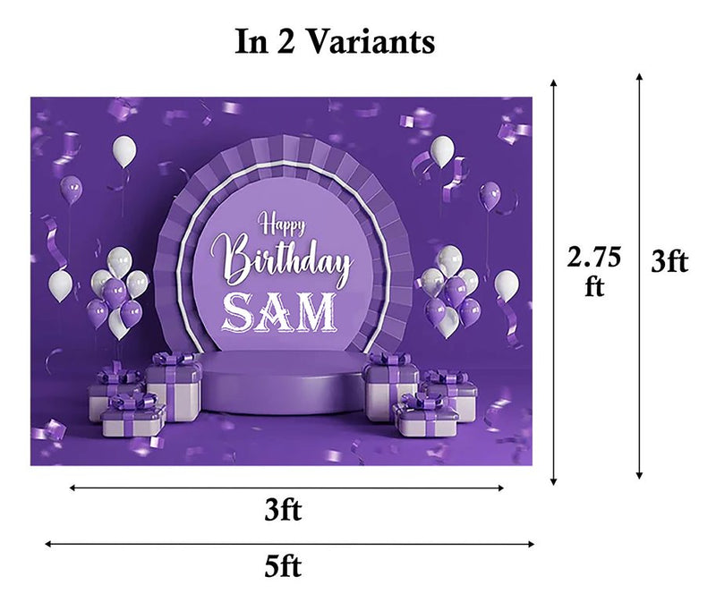 Joyful Party Theme Birthday Party Personalized Backdrop.