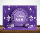 Joyful Party Theme Birthday Party Personalized Backdrop.