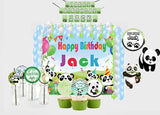 Panda Theme Birthday Complete Personalize Party Kit