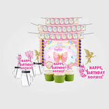 Butterflies & Fairies Theme Birthday Complete Personalize Party Kit