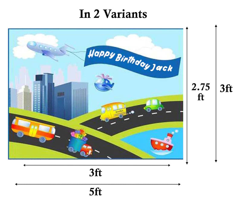 Air Plane Theme Birthday Party Personalized Backdrop.