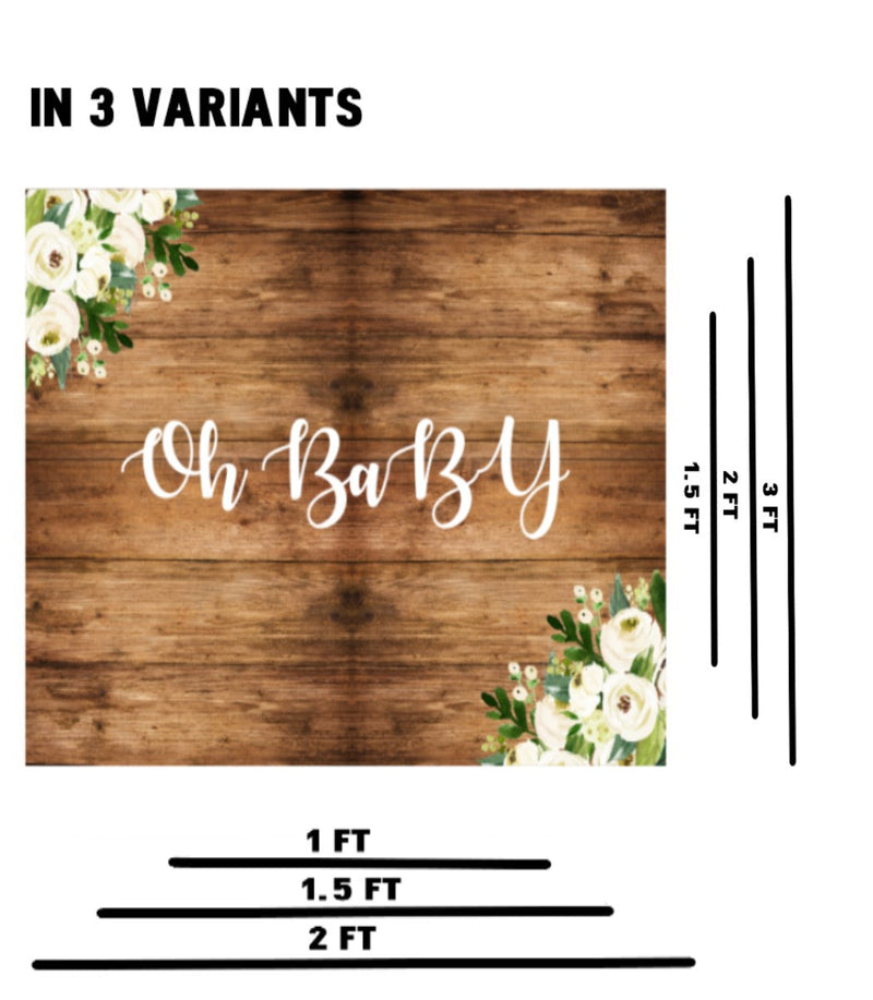 OH BABY" BABY SHOWER CELEBRATION THEME PARTY YARD SIGN/WELCOME BOARD