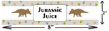 Dinosaur Theme Water Bottle Labels