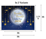 Twinkle Twinkle Little Star Birthday Party Personalized Backdrop.