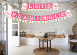 Flamingo Theme Birthday Party Banner for Decoration