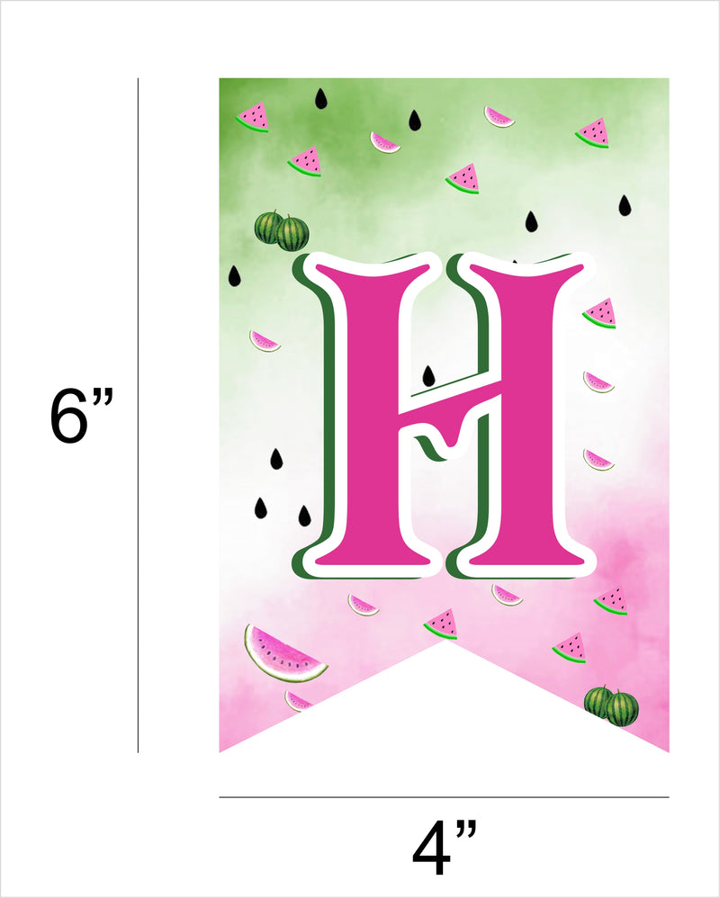 One In A Melon Theme  Birthday Party Banner for Decoration