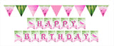 One In A Melon Theme  Birthday Party Banner for Decoration