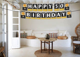 50th Birthday Party Banner for Decoration