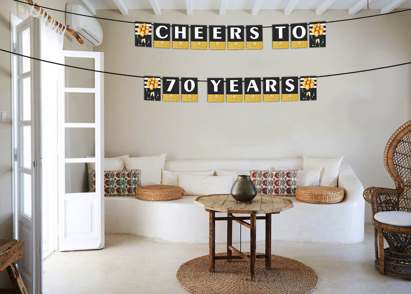 70th  Birthday Party Banner for Decoration