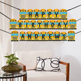 Wheels On The Bus Theme Birthday Party Banner for Decoration