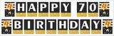 70th  Birthday Party Banner for Decoration