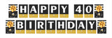 40th Birthday Party Banner for Decoration