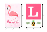 Flamingo Theme Birthday Party Banner for Decoration