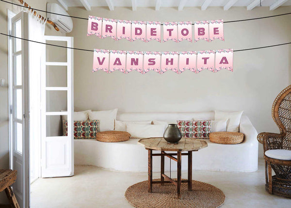 Bride To be Bridal Shower Theme Party Banner for Decoration